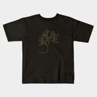 Awesome Line Art Design Kids T-Shirt